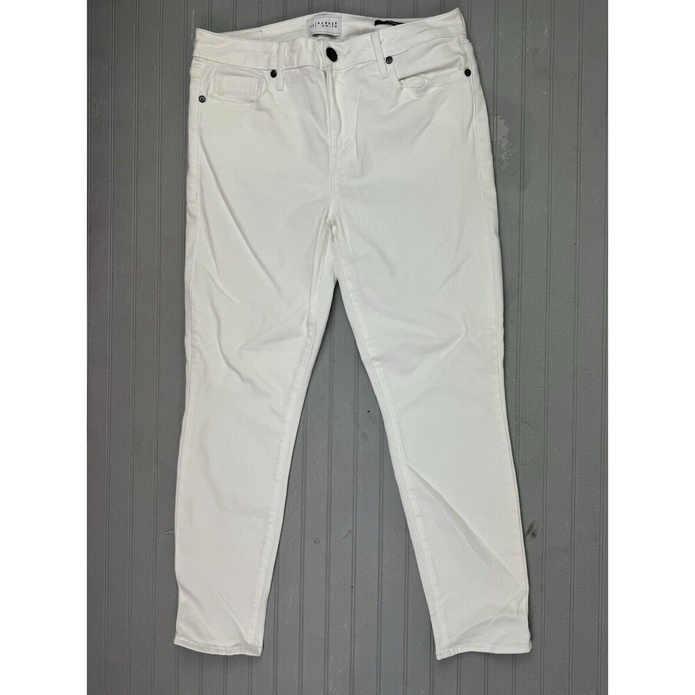 Parker Smith Size 30 Womens Jeans White Skinny Mid Rise Stretch